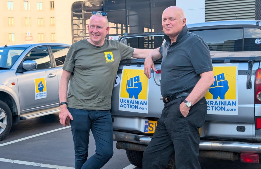 Iain Duncan Smith on Ukrainian Action's 77th convoy from London to Ukraine