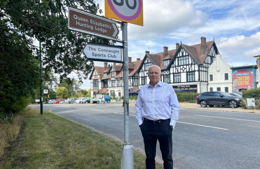 IDS next to the new Connaught Club sign