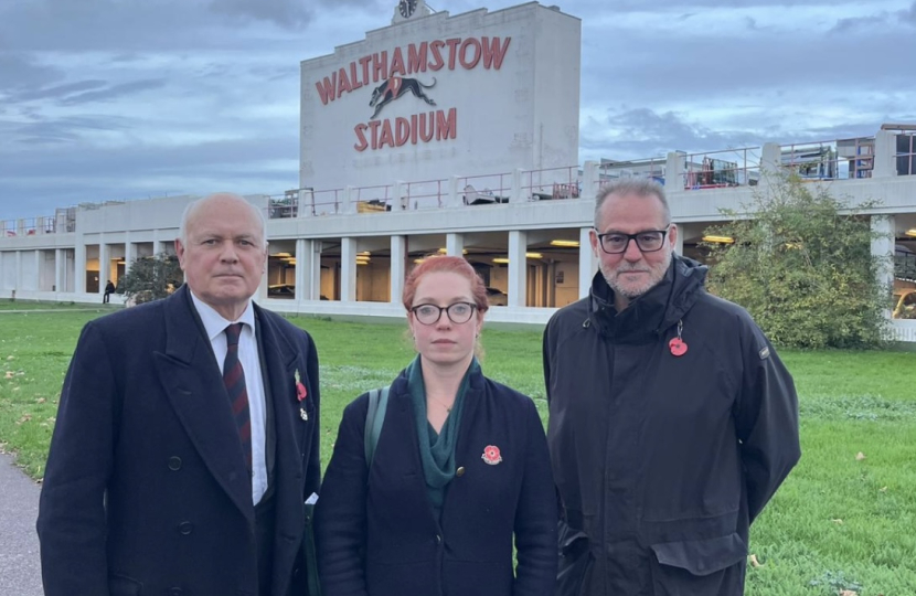 IDS and Larkswood Councillor at Walthamstow Stadium