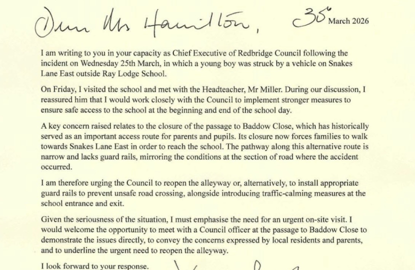 IDS Letter to LBR Chief Executive