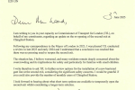 Iain Duncan smith letter to Commissioner for Transport for London, Andrew Lord