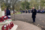 Remembrance Service and laying of the flowers at Chingford Mount Cemetery