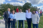 Iain Duncan Smith and local Conservative councillors at the opening of the refurbished Chase Lane Park