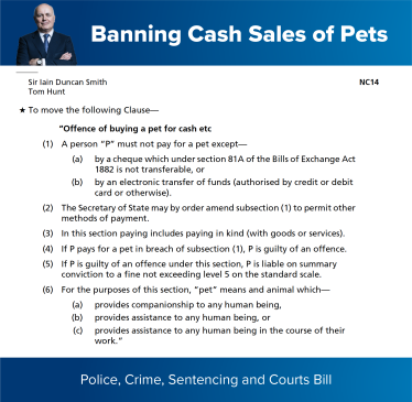 Pet Theft Amendment NC14