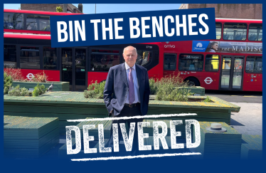 bin the benches graphic