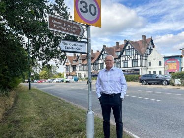 IDS next to the new Connaught Club sign