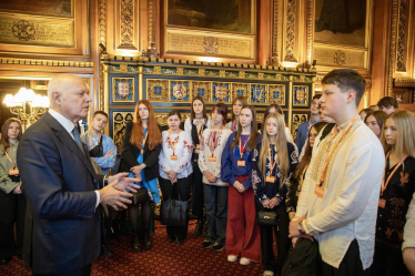 Welcoming Ukraine’s Future Leaders to Parliament
