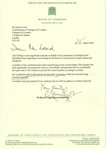 Letter to Heidi Alexander MP