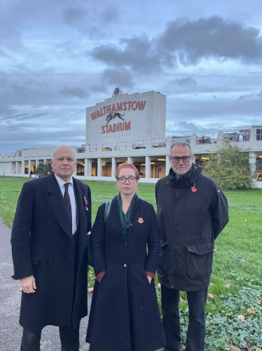 IDS and Larkswood Councillor at Walthamstow Stadium