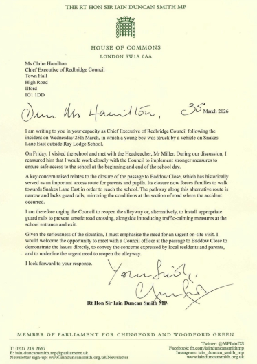 IDS Letter to LBR Chief Executive