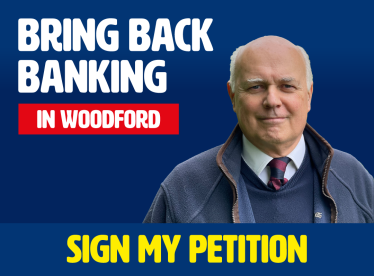Bring Back Banking in Woodford Graphic